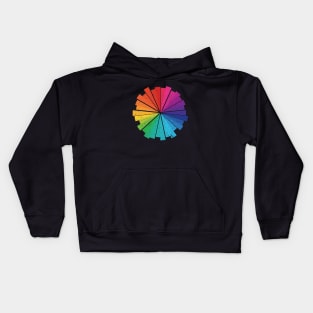 Rainbow Segments Kids Hoodie